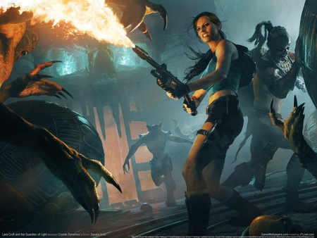 Lara Croft and the Guardian of Light mouse pad