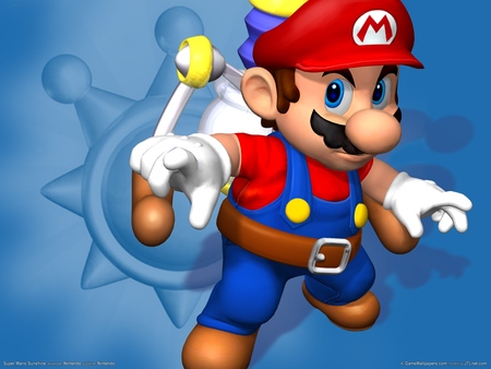 Super Mario Sunshine poster
