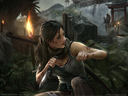 Tomb Raider fan art Longsleeve T-shirt