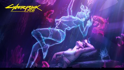 Cyberpunk Trading Card Game poster