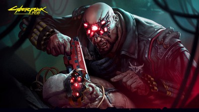 Cyberpunk Trading Card Game poster