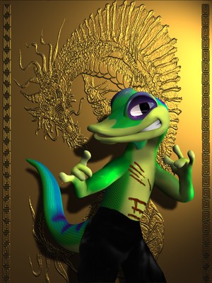 Gex: Enter the Gecko poster