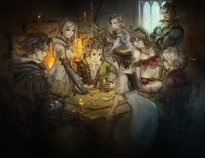 Octopath Traveler poster