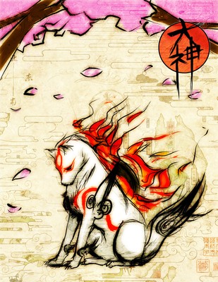 Okami mouse pad