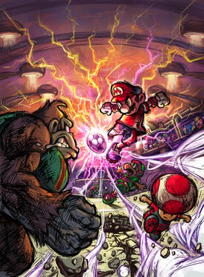 Super Mario Strikers poster