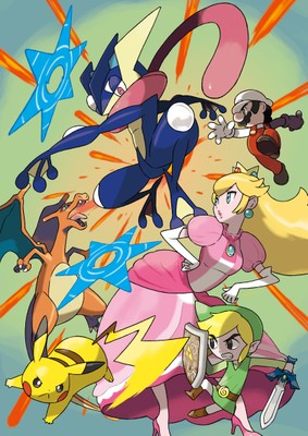 Super Smash Bros. for 3DS and Wii U poster