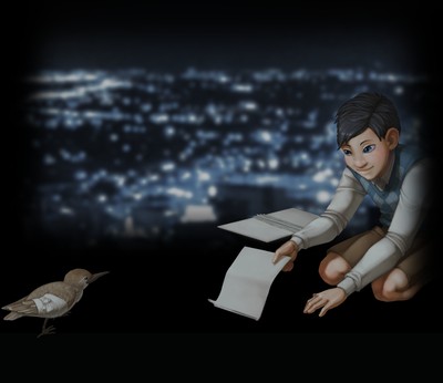 A bird story mouse pad