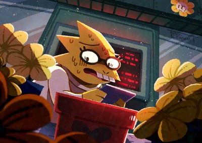 Alphys mouse pad