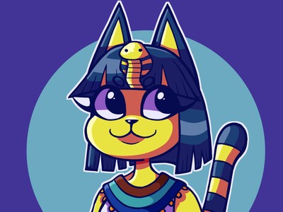 Ankha mouse pad
