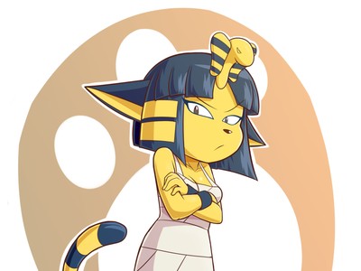 Ankha mouse pad