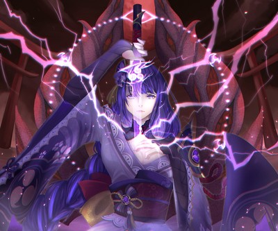 Baal Raiden Shogun Mouse Pad 27879