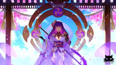 Baal Raiden Shogun Mouse Pad 27892