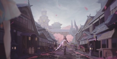 Baal Raiden Shogun Mouse Pad 27967
