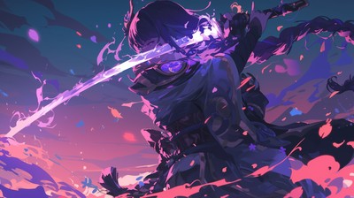 Baal Raiden Shogun Mouse Pad 28012