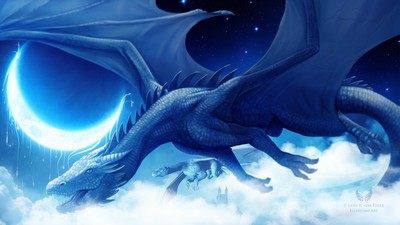 Blue Dragon mouse pad