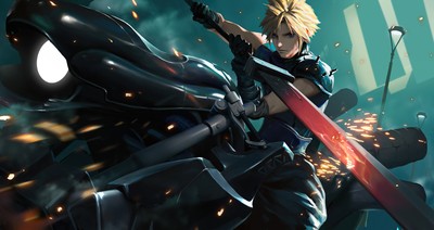 Cloud Strife mouse pad