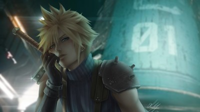 Cloud Strife mouse pad