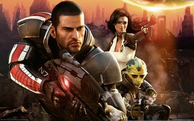 Commander Shepard mouse pad