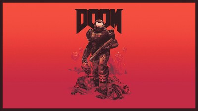 Doomguy mouse pad