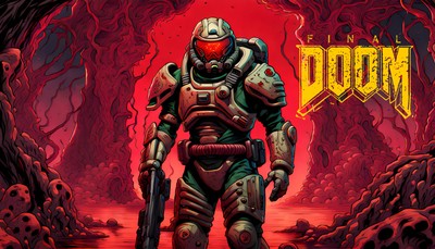 Doomguy tote bag #