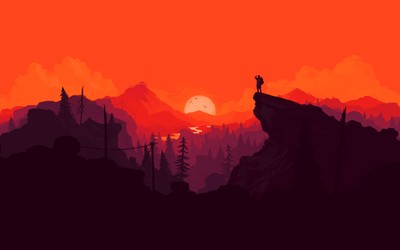 Firewatch mouse pad