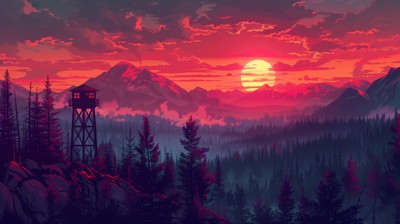 Firewatch Mouse Pad 39548