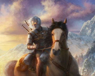 Geralt of Rivia mouse pad
