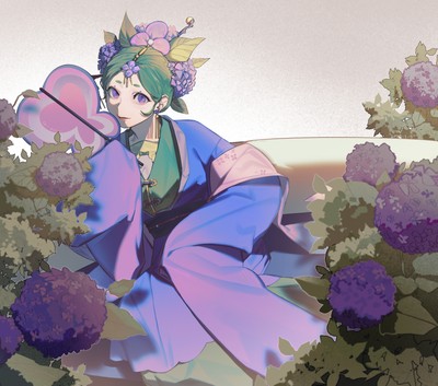 Hydrangea Cookie poster