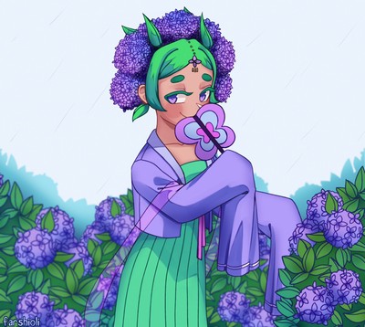 Hydrangea Cookie Poster #47053