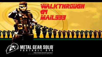 Metal Gear Solid Portable Ops Mouse Pad 5225