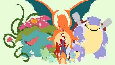 Pokemon Red and Blue Poster #60867
