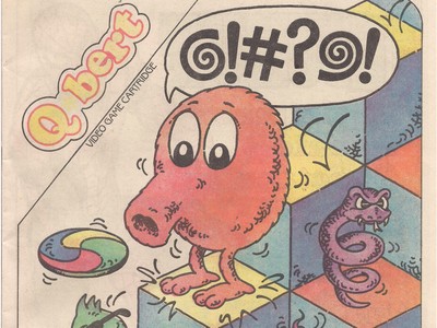 Q bert mouse pad