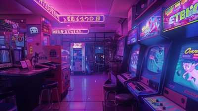 Retro Games mouse pad