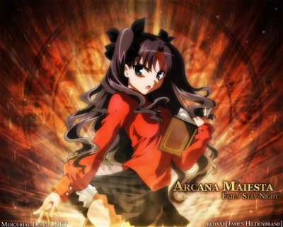 Rin Tohsaka beach towel #63388
