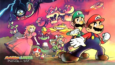 Mario & Luigi Partners in Time tote bag
