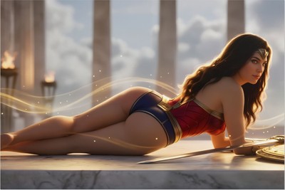 Wonder Woman Poster – DC Wall Art Print, Superhero Decor mug #