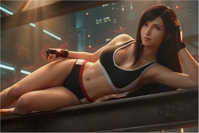 Tifa Lockhart Poster – Final Fantasy Wall Art Print, Fighter Decor mug