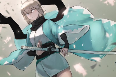 Sakura Saber mouse pad