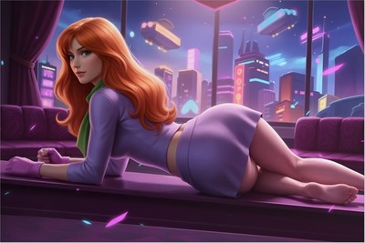 Daphne Blake Poster – Scooby Doo Wall Art Print, Cartoon Decor Poster #6457
