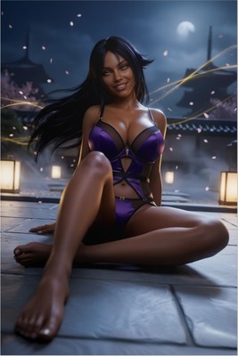 Yoruichi Shih?in Poster – Bleach Wall Art Print, Anime Warrior Decor Mouse Pad 6478