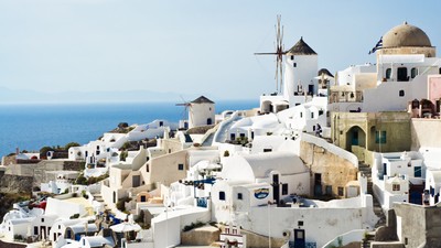 Santorini mouse pad