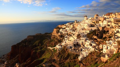 Santorini tote bag #