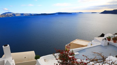 Santorini tote bag #