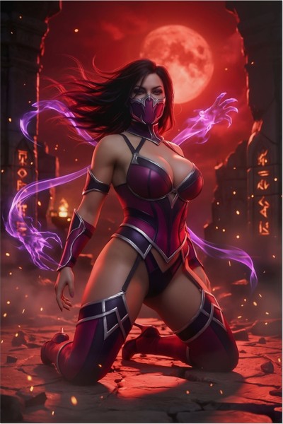 Mileena Poster – Mortal Kombat Wall Art Print, Fighting Game Decor tote bag #
