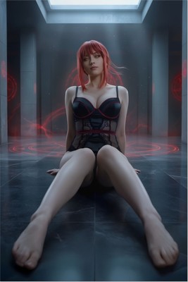 Makima Poster – Chainsaw Man Wall Art Print, Anime Character Decor poster