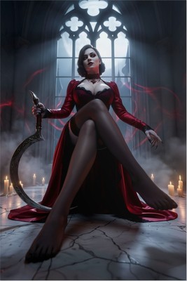 Lady Dimitrescu Poster – Resident Evil Village Wall Art Print, Horror Game Decor mug #