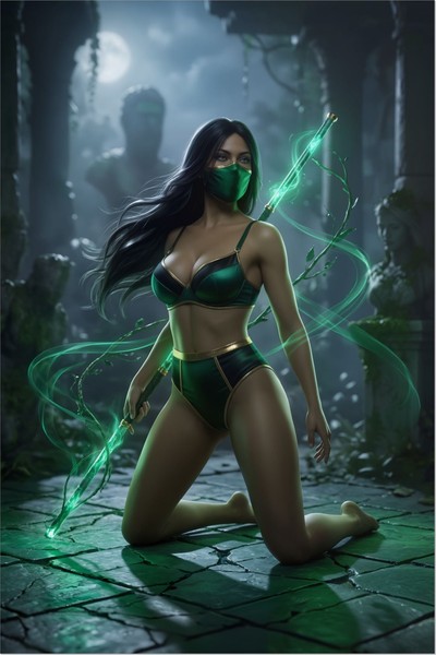 Jade Poster – Mortal Kombat Wall Art Print, Combat Game Decor mug #