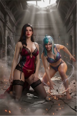 Black Maria & Ulti Poster – One Piece Wall Art Print, Anime Duo Decor mug #