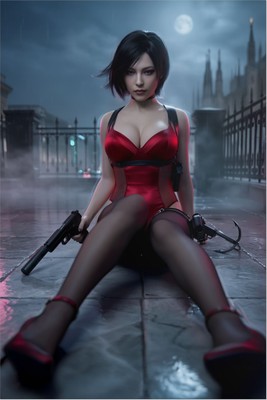 Ada Wong Poster – Resident Evil Wall Art Print, Action Horror Decor Mouse Pad 6528