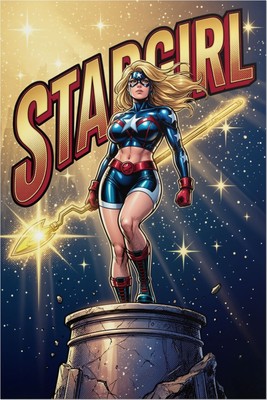 Stargirl Poster – DC Comics Wall Art Print, Superhero Decor mug